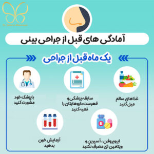 آمادگی قبل از جراحی بینی دکتر خراسانی - drsolmazkhorasani.com